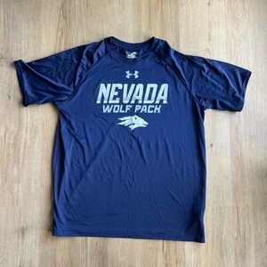 Navy University of Nevada, Reno Wolf Pack Dri Fit Tee, Size XL